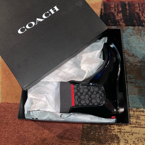 COPY - COACH RAIN BOOTIES SIZE 10 - Picture 2 of 7